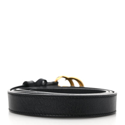 Gucci Calfskin Double G 20mm Belt 80 32 Black 2 of 4