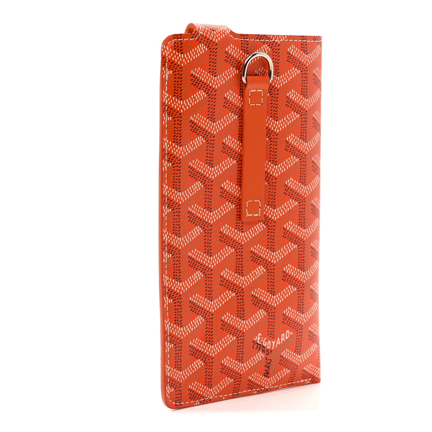 Goyardine Montmartre Glasses Case GM Orange