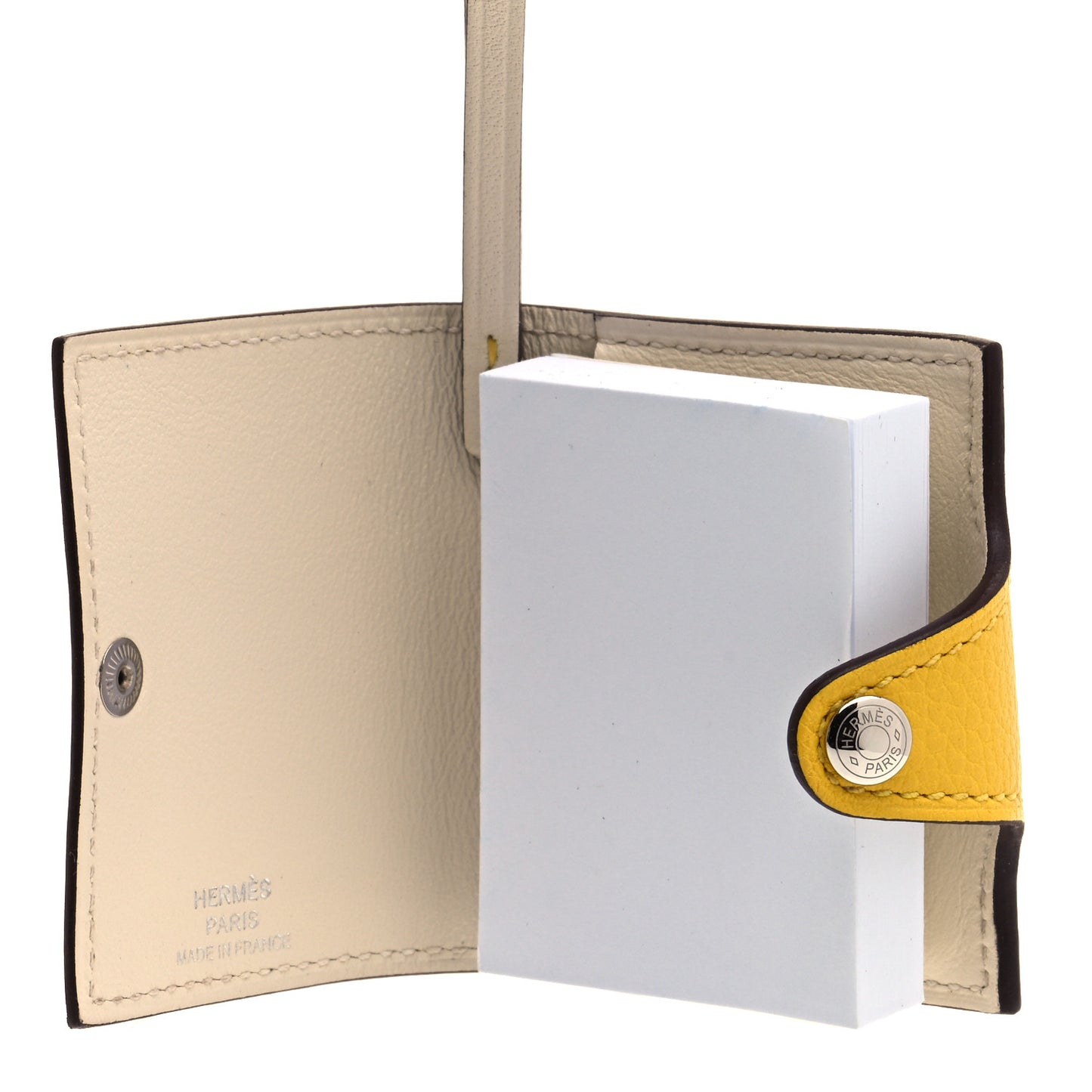 Evercolor Swift Verso Ulysse Nano Bag Charm Jaune de Naples Nata