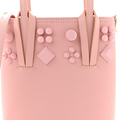 Christian Louboutin Calfskin Empire Spike Studded Mini North South Cabata Tote Rosy 8 of 10