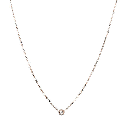 Cartier 18K Pink Gold Diamond XS D'Amour Pendant Necklace 1 of 6