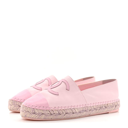 Chanel Lambskin CC Espadrilles 37 Light Pink 3 of 16