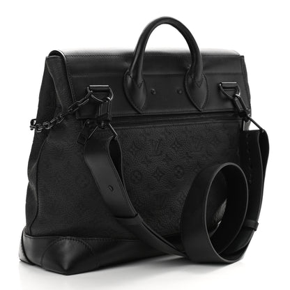 Louis Vuitton Taurillon Monogram Steamer PM Black 2 of 9