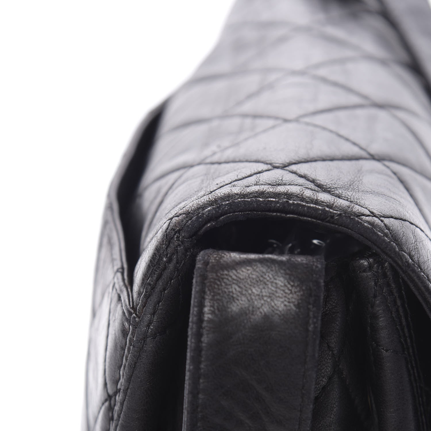 Chanel Lambskin Quilted Flap Shoulder Bag Black 17 of 17