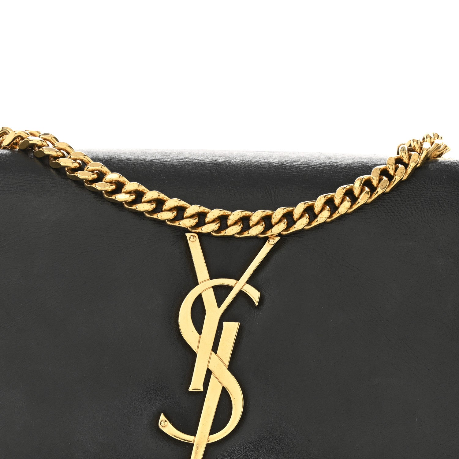 Saint Laurent Calfskin Small Classic Monogram Kate Tassel Satchel Black 8 of 14
