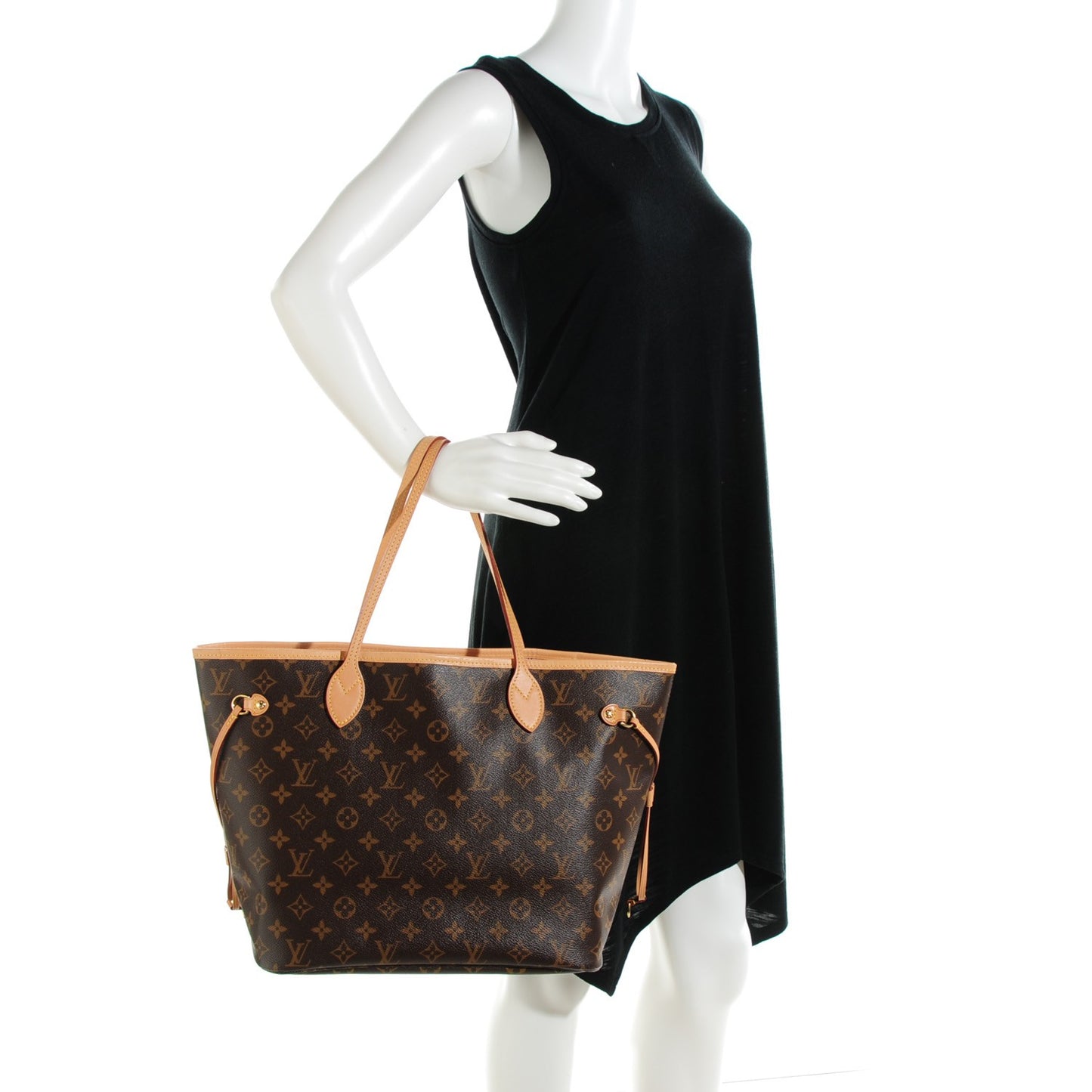 Monogram Neverfull MM Rose Ballerine