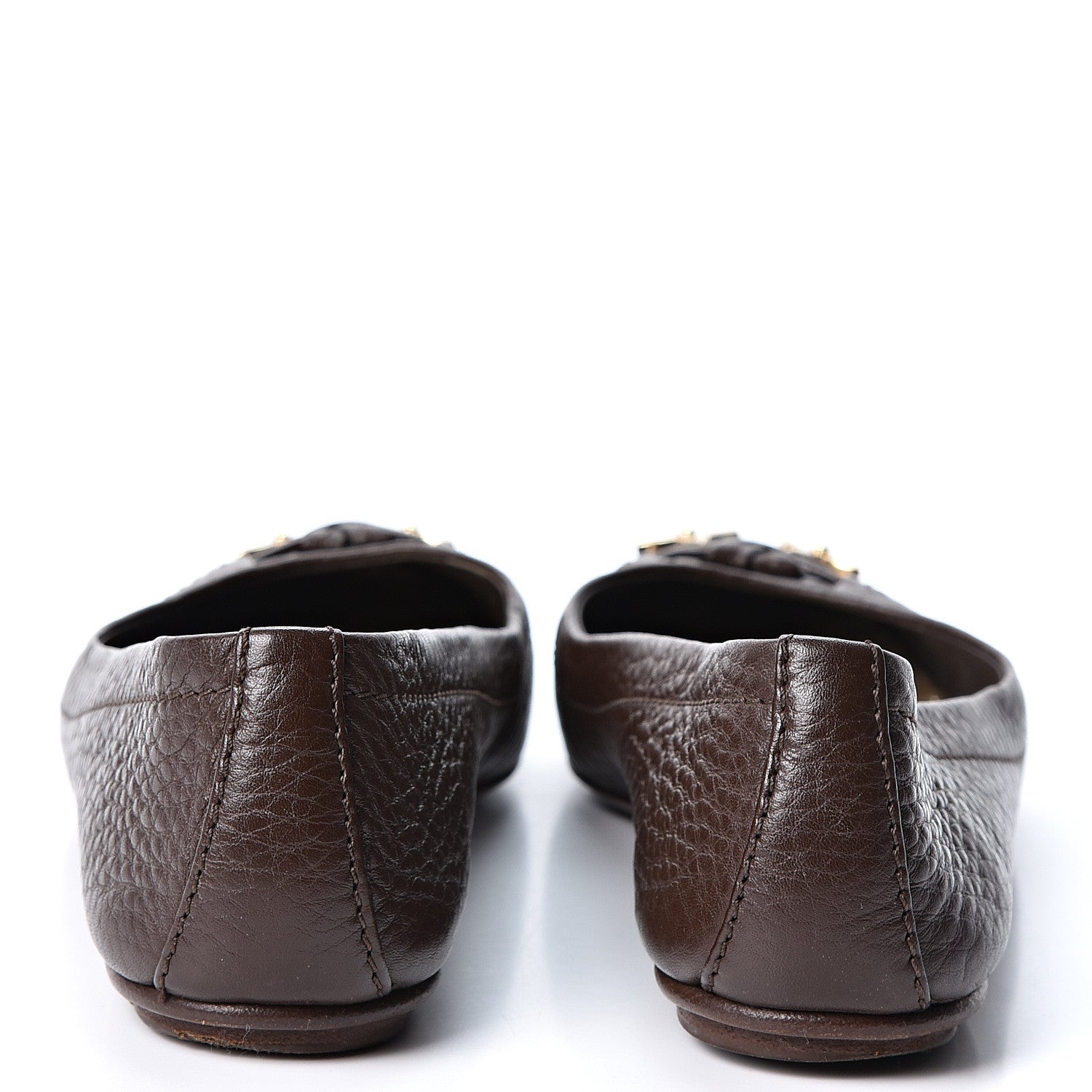 Louis Vuitton Calfskin Marguerite Ballerina Flats 36 Brown 5 of 10