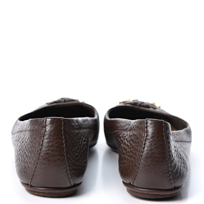 Louis Vuitton Calfskin Marguerite Ballerina Flats 36 Brown 5 of 10