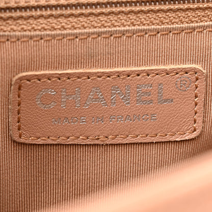 Chanel Caviar Quilted New Medium Boy Flap Light Brown 6 of 17