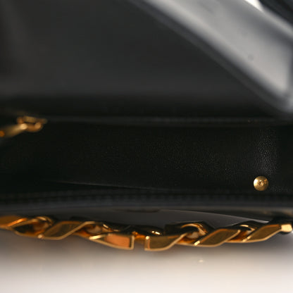 Valentino Garavani Calfskin Small Vlogo Chain Shoulder Bag Black 5 of 8
