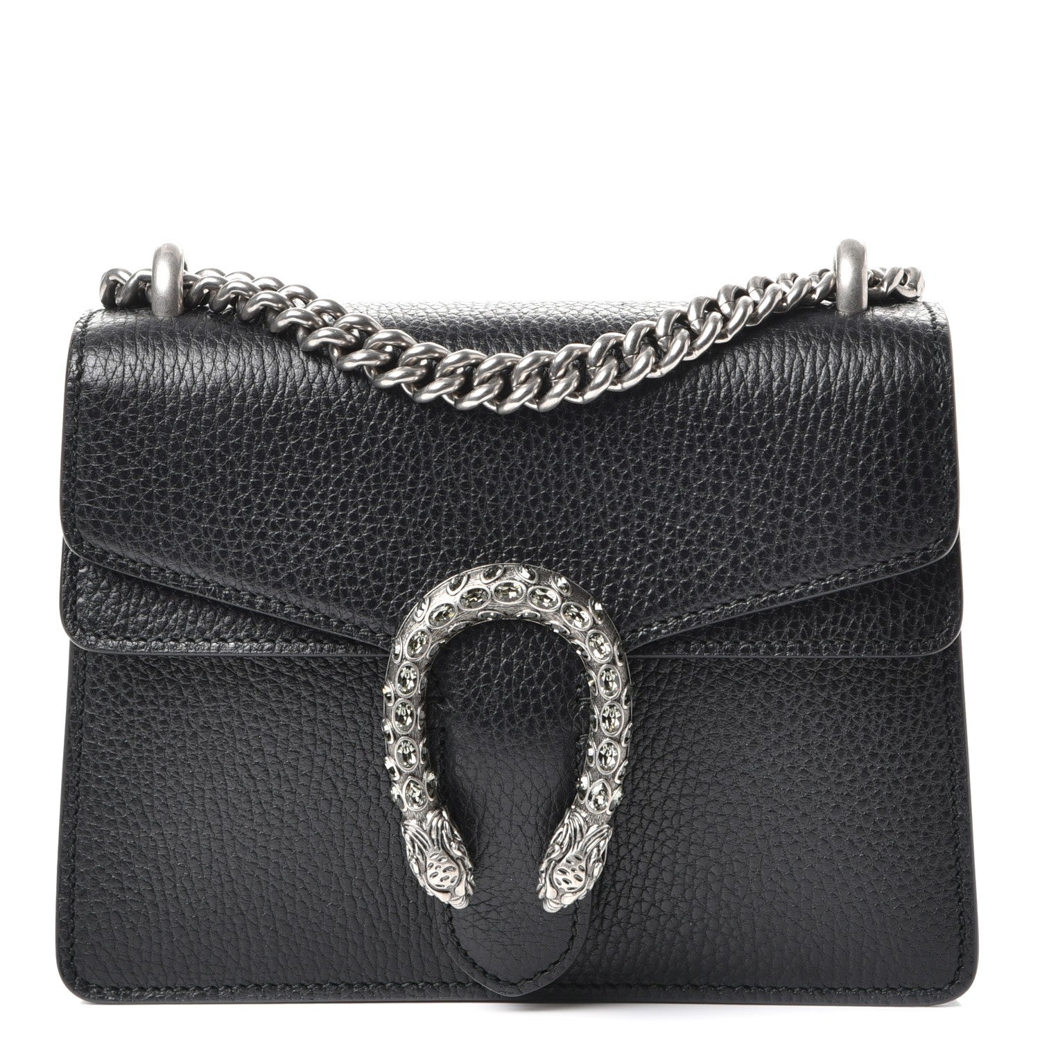 Gucci Calfskin Mini Dionysus Shoulder Bag Black 1 of 8