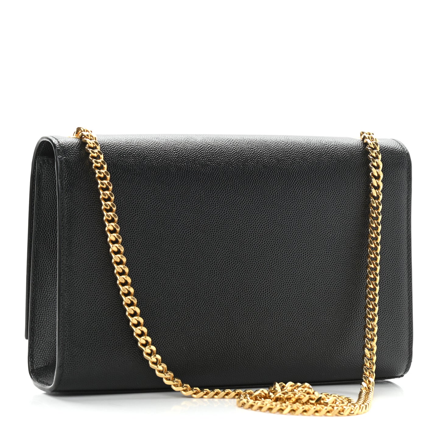 Grain De Poudre Medium Classic Monogram Kate Satchel Black