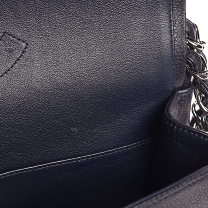 Chanel Caviar Quilted Jumbo Double Flap Navy Blue 8 of 8