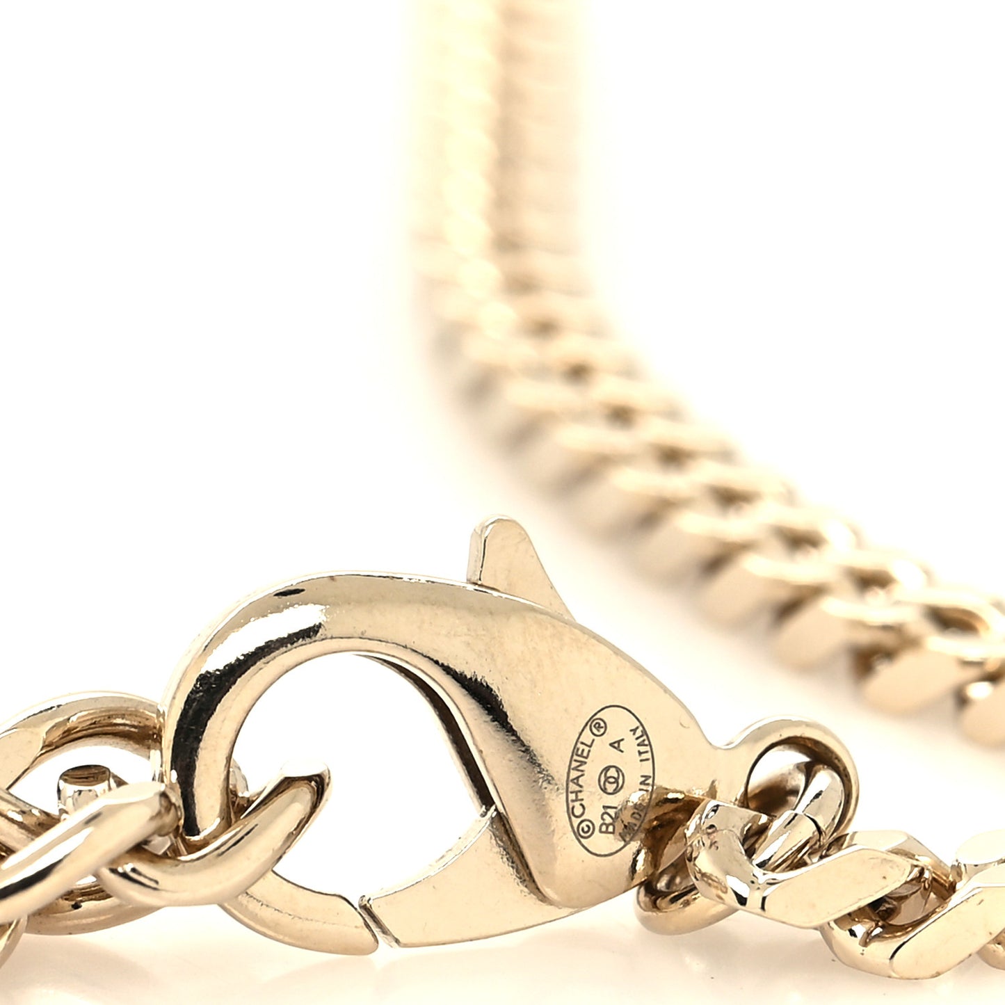 Crystal CC Chain Links Belt Gold Silver