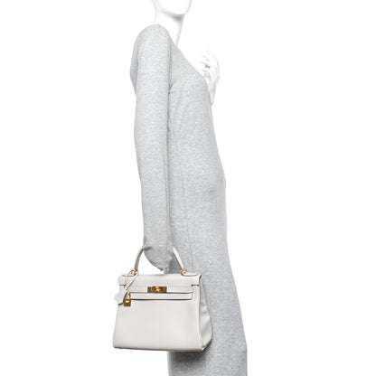 Hermes Evercolor Kelly Retourne 28 Gris Perle 2 of 12