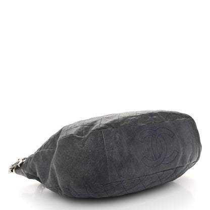 Chanel Caviar Quilted Simply CC Hobo Dark Blue 4 of 12