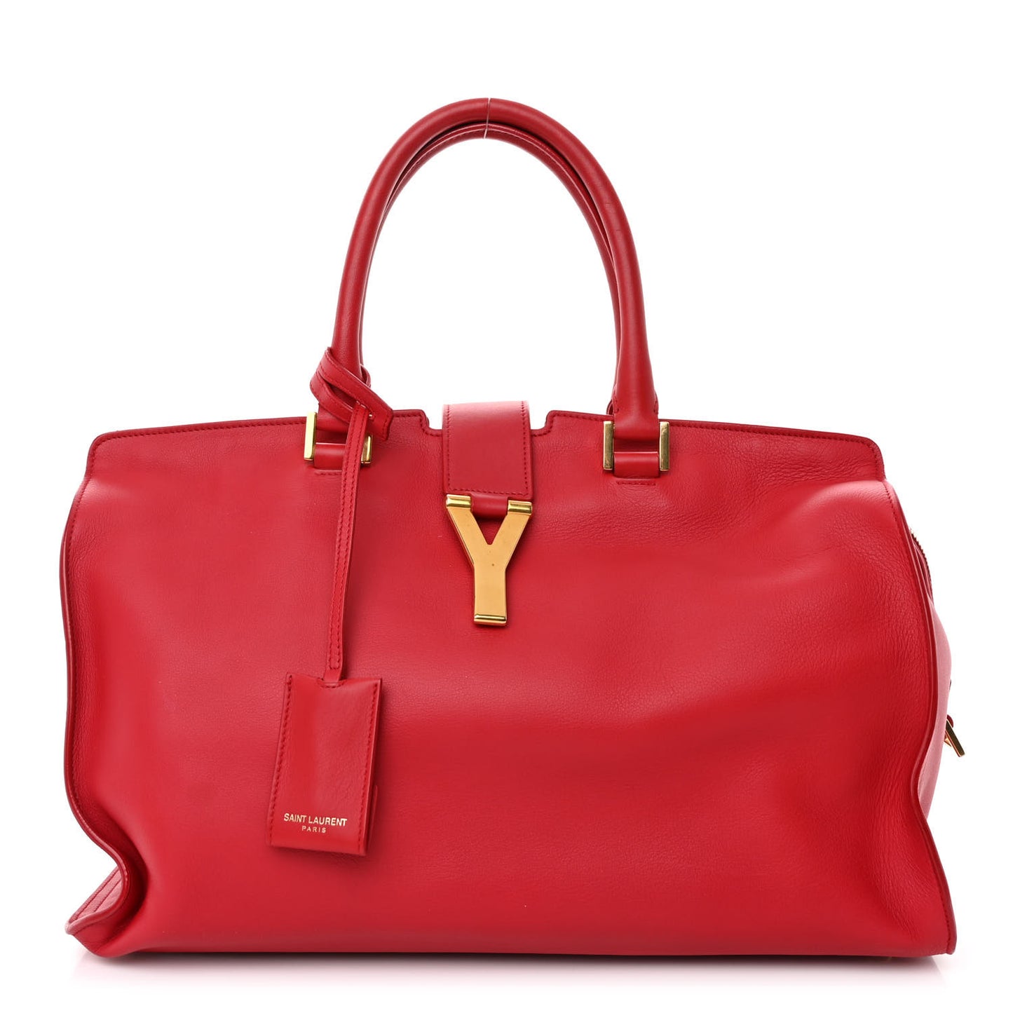 Calfskin Medium Classic Y Cabas Red