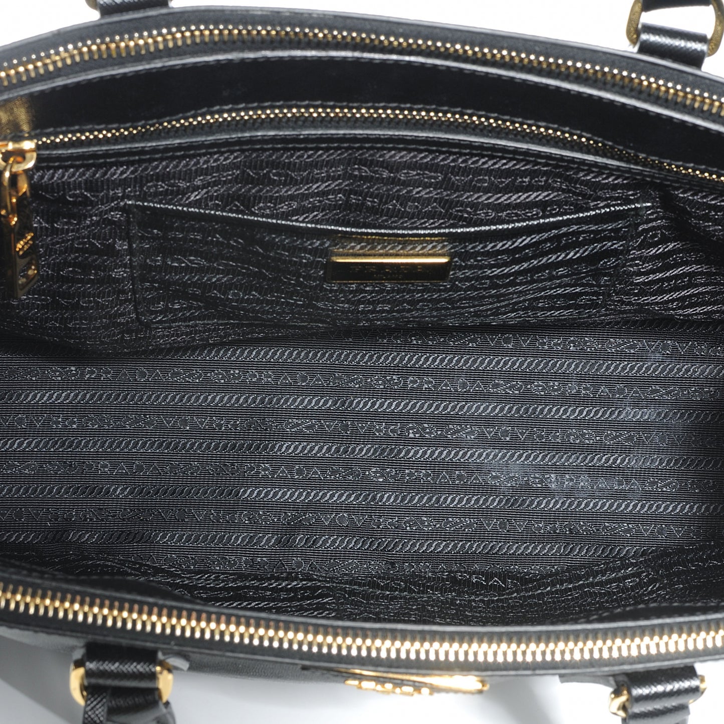 Saffiano Lux Medium Tote Nero Black