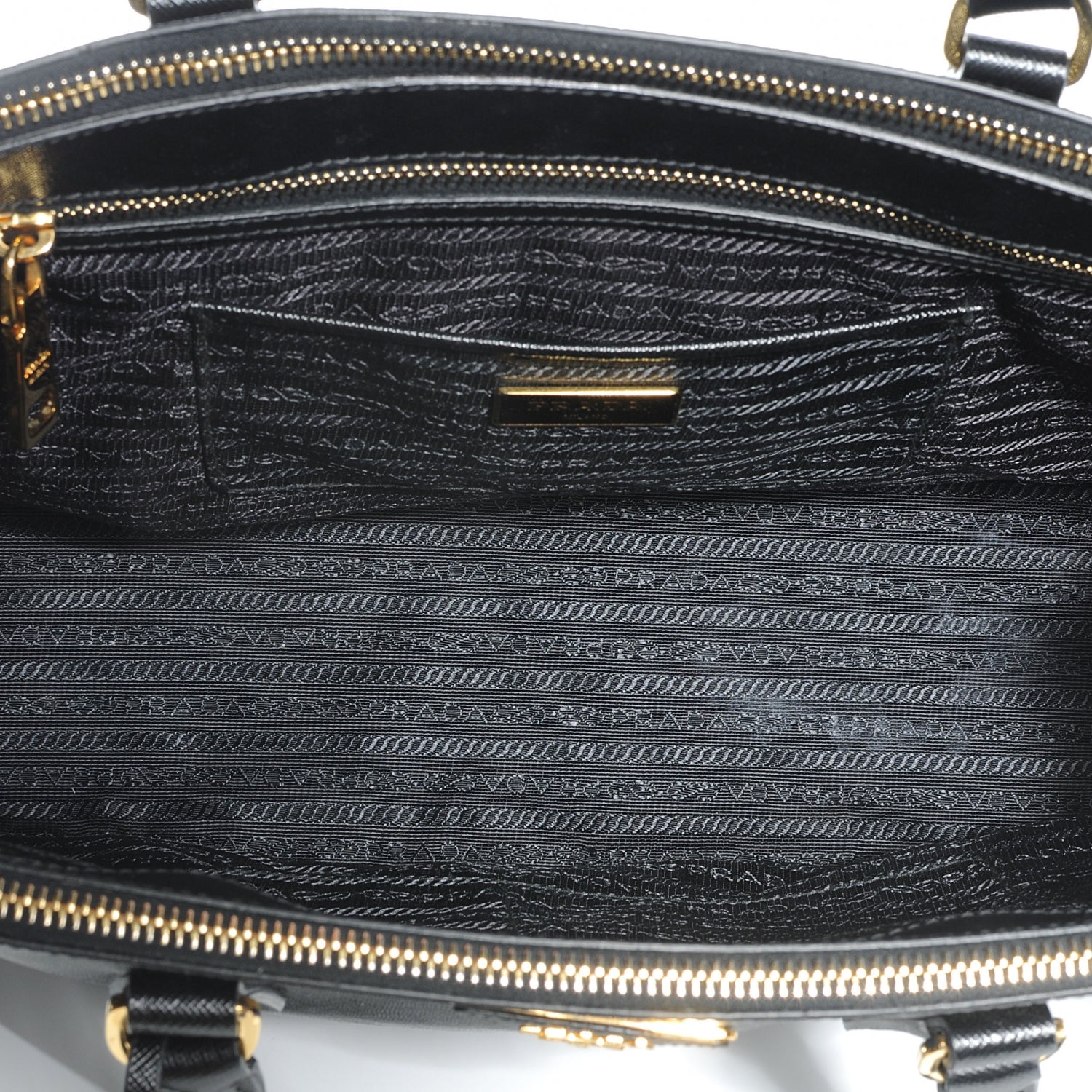 Prada Saffiano Lux Medium Tote Nero Black 6 of 9