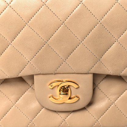 Chanel Lambskin Quilted Small Double Flap Beige 9 of 11