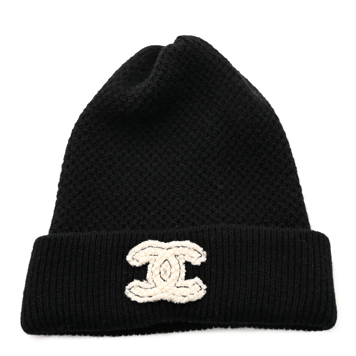 Cashmere CC Logo Beanie Hat Black