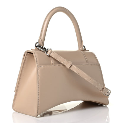 Balenciaga Shiny Box Calfskin Small Hourglass Top Handle Bag Light Beige 2 of 5