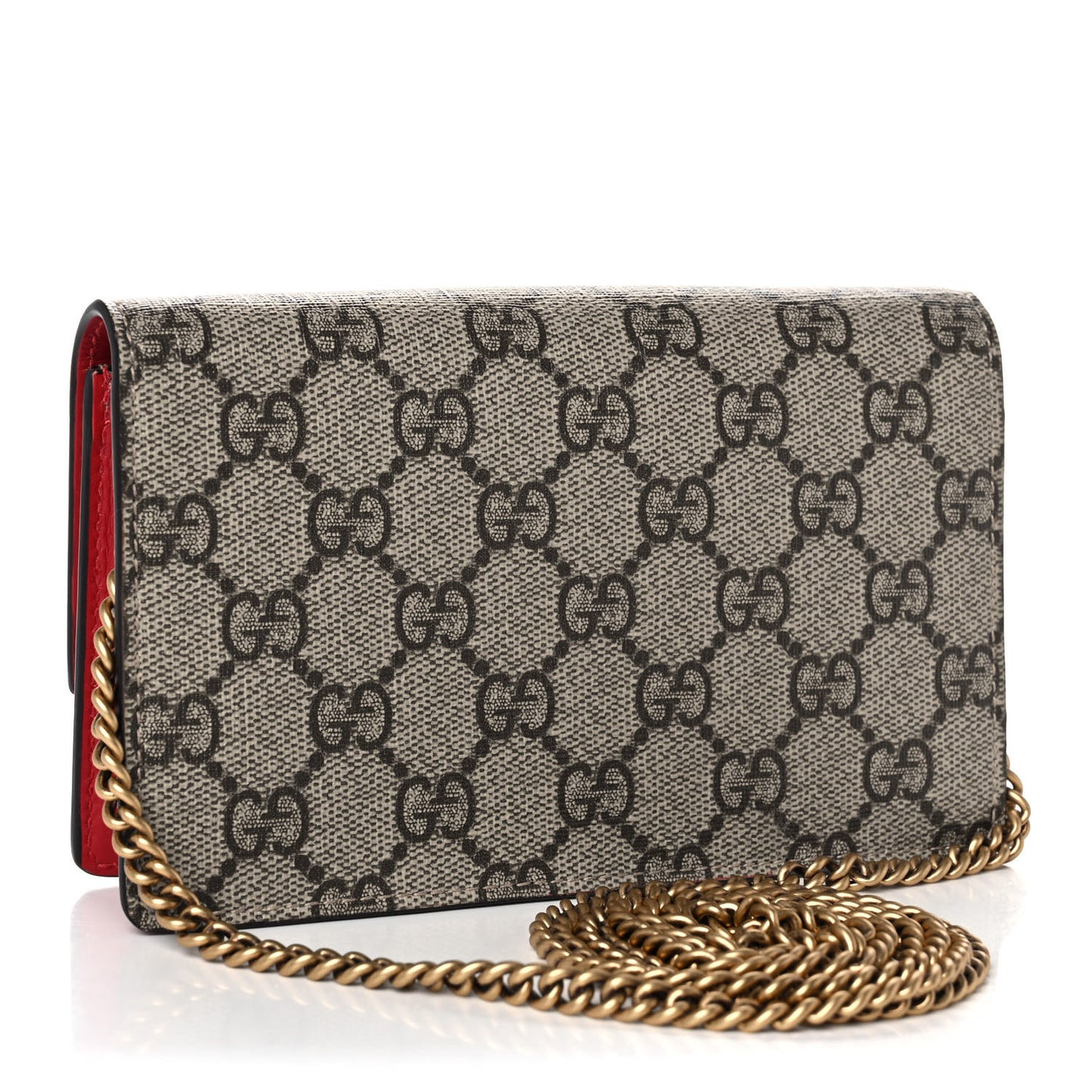 GG Supreme Monogram Mini Cherry Chain Bag
