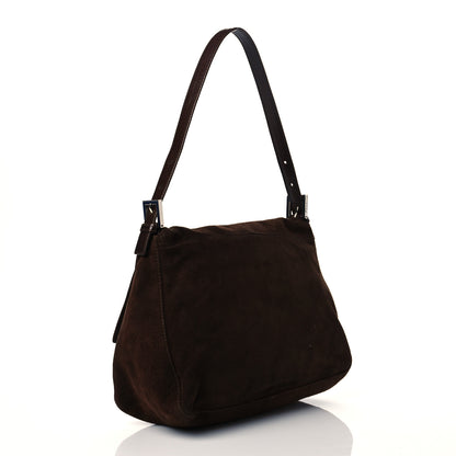 Fendi Suede Baguette Hobo Brown 3 of 11