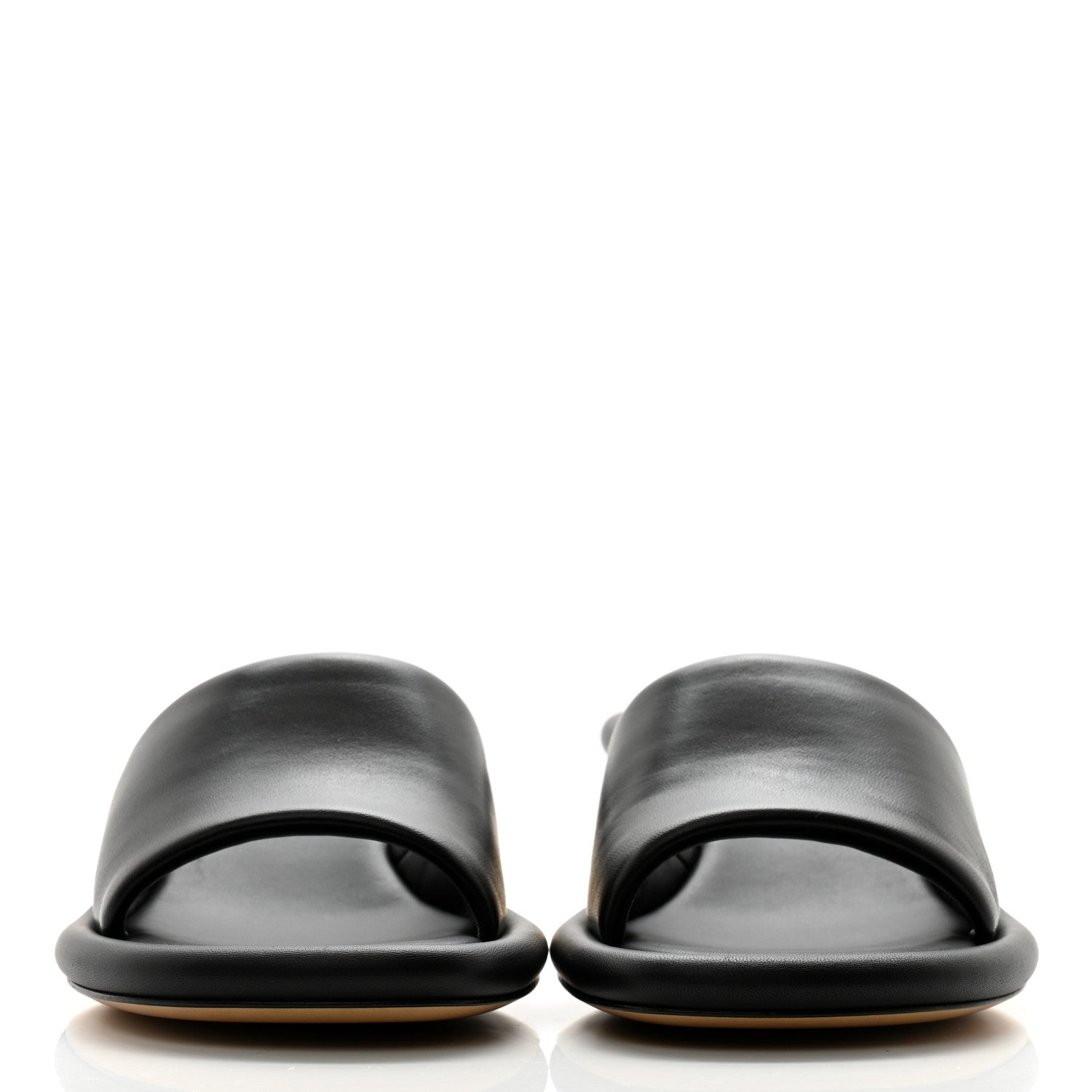 Fendi Nappa Baguette 60mm Slide Sandals 38.5 Black 2 of 8