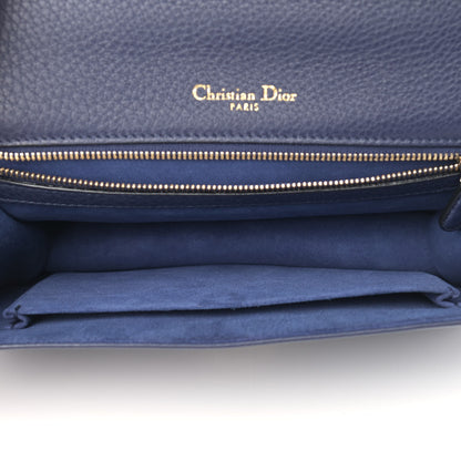 Christian Dior Grained Calfskin Medium Diorama Flap Bag Indigo Blue 5 of 10