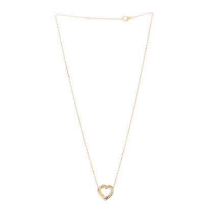 Cartier 18K Pink Yellow White Gold Trinity Heart Necklace 2 of 3