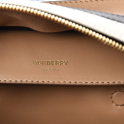 Burberry Smooth Calfskin Stripe Intarsia Bag Malt Brown 5 of 8