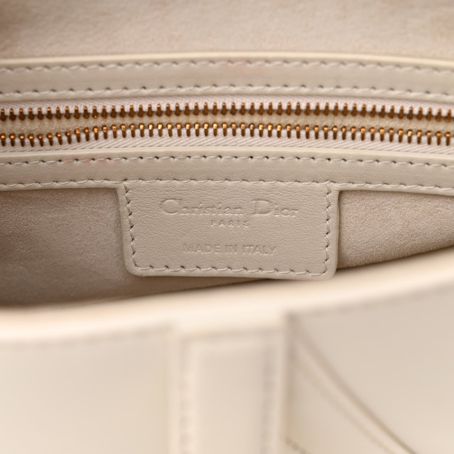 Christian Dior Ultra Matte Calfskin Saddle Bag Off White 6 of 11