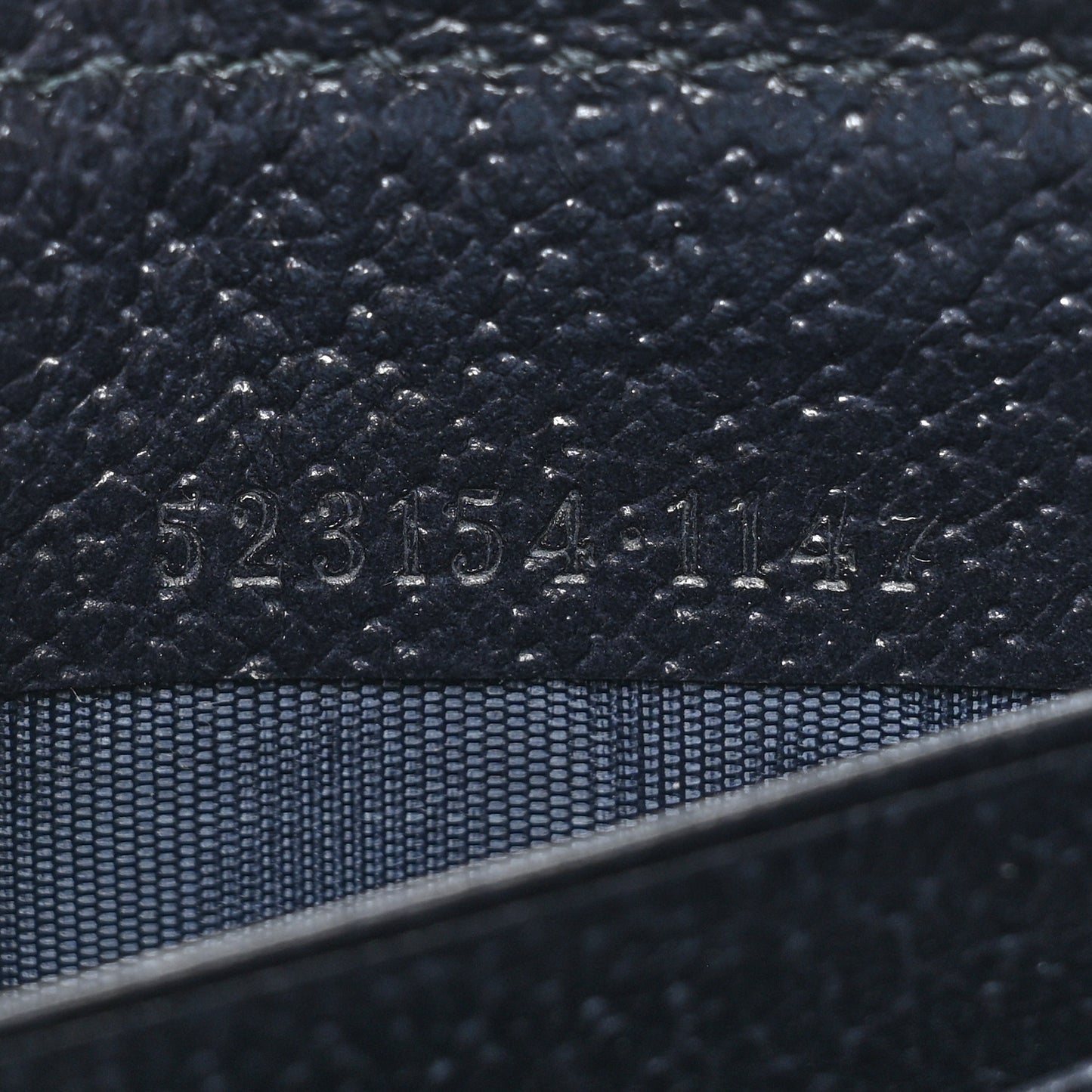 GG Supreme Monogram Textured Dollar Calfskin Web Ophidia Zip Around Wallet Beige Blue