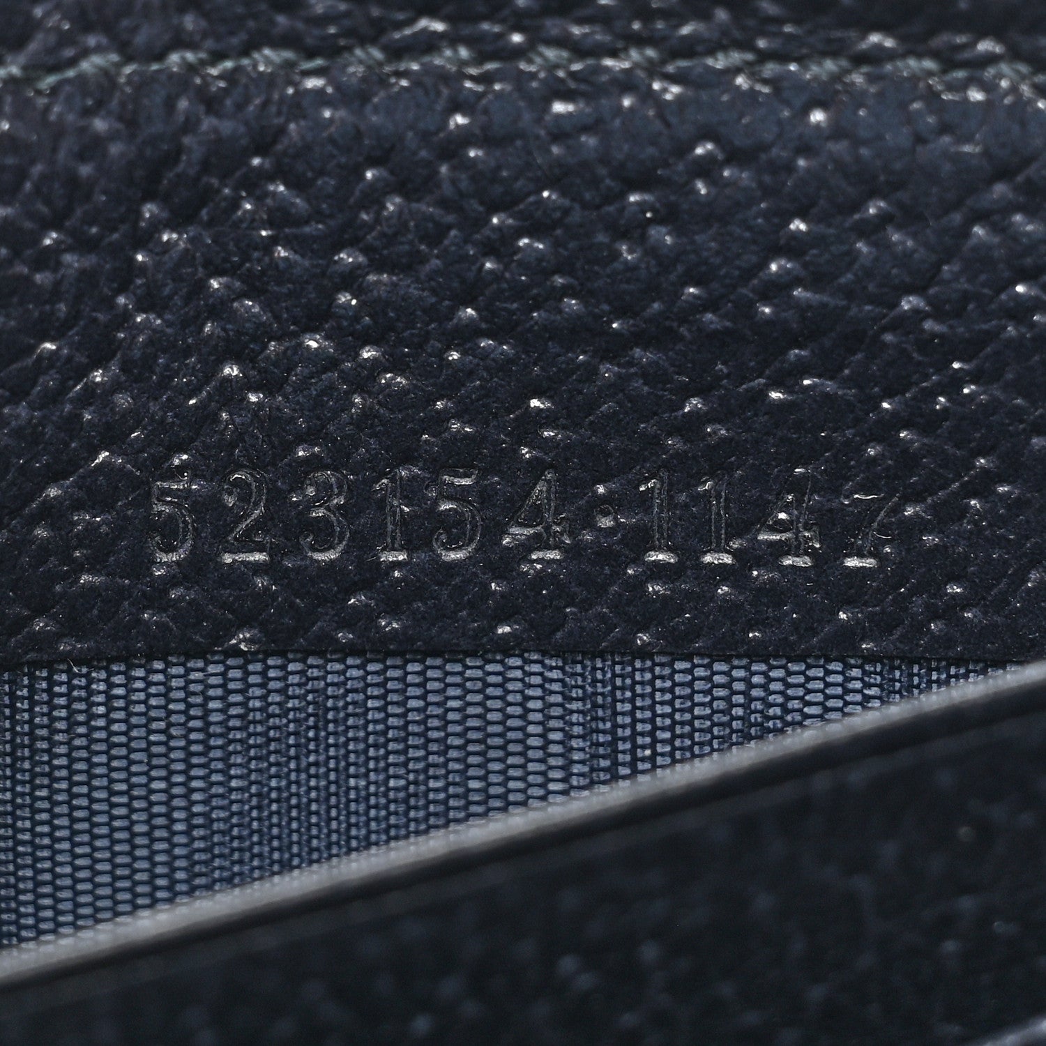Gucci GG Supreme Monogram Textured Dollar Calfskin Web Ophidia Zip Around Wallet Beige Blue 10 of 13
