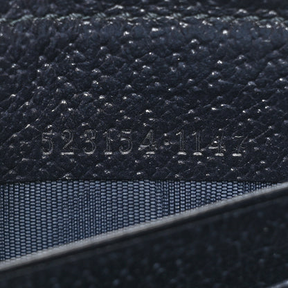Gucci GG Supreme Monogram Textured Dollar Calfskin Web Ophidia Zip Around Wallet Beige Blue 10 of 13