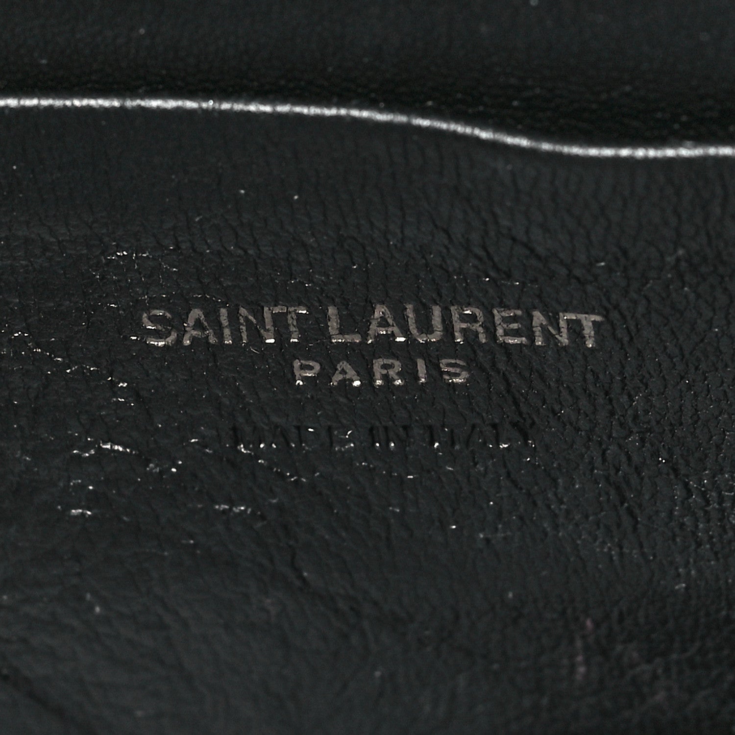 Saint Laurent Patent Calfskin Matelasse Monogram Mini Lou Camera Bag Black 7 of 10
