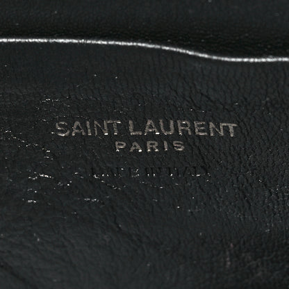Saint Laurent Patent Calfskin Matelasse Monogram Mini Lou Camera Bag Black 7 of 10