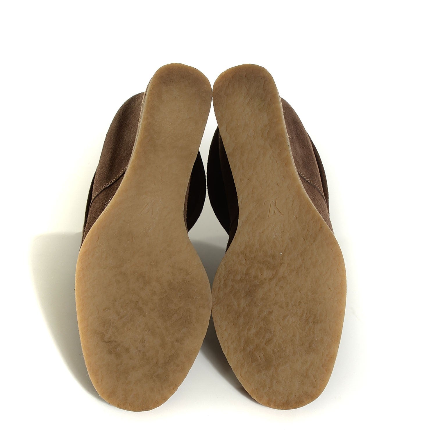 Louis Vuitton Suede Fauvist Low Boots 37.5 Brown 5 of 8