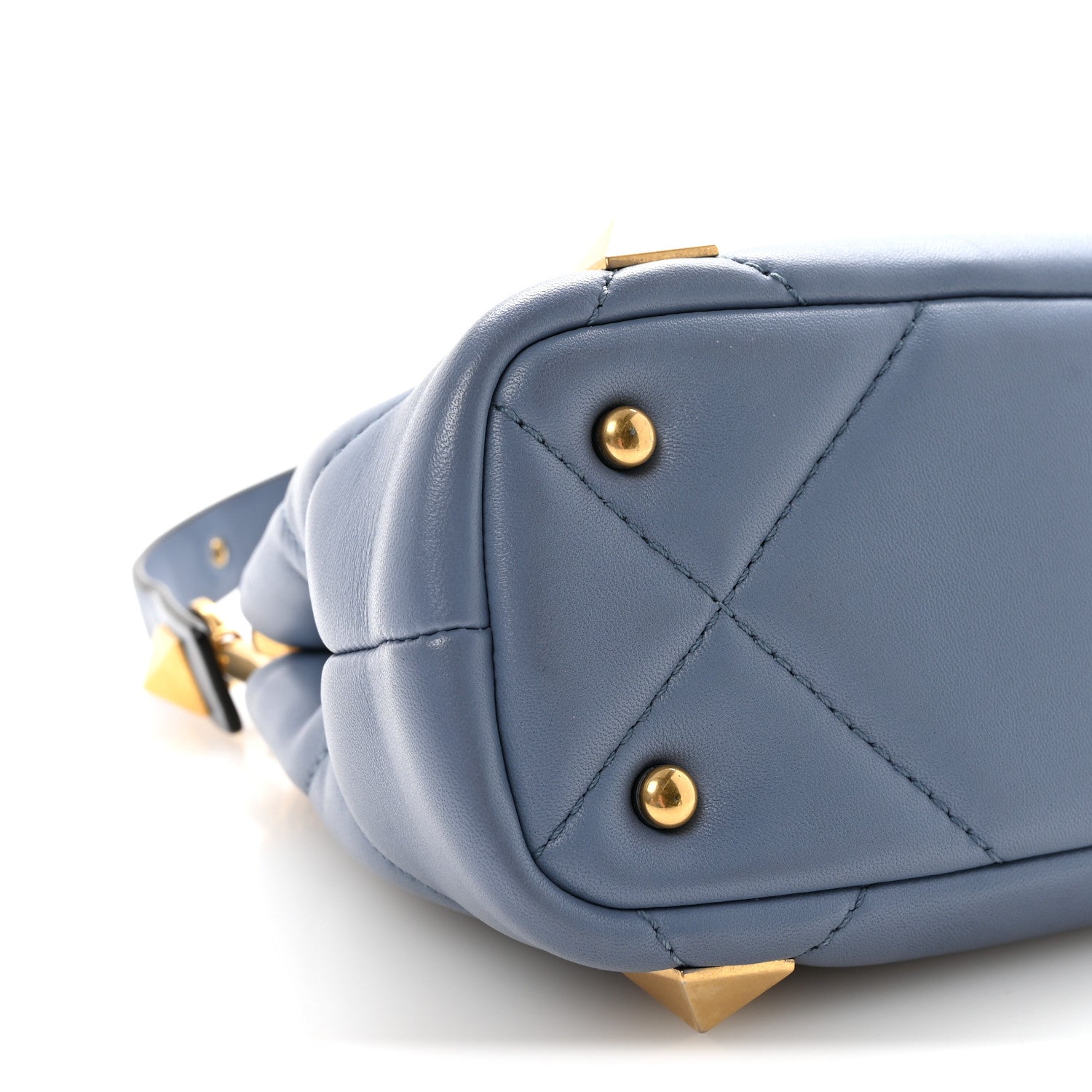 Valentino Garavani Nappa Mini Roman Stud The Handle Bag Niagara 8 of 9