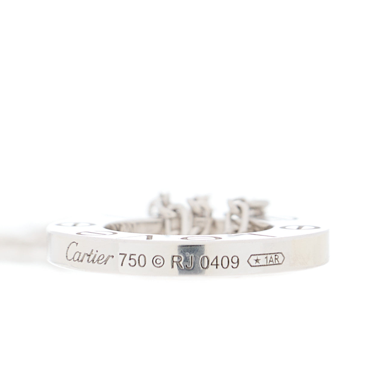18K White Gold Diamond LOVE Bracelet