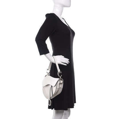Christian Dior Calfskin Saddle Bag White 2 of 11