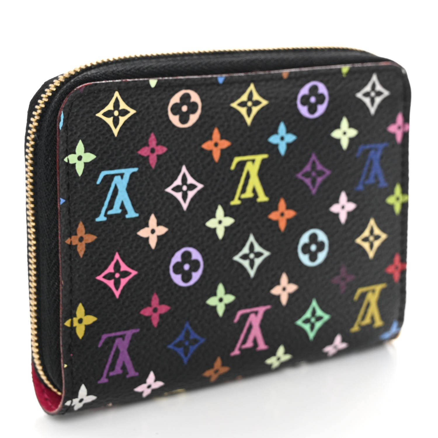 Louis Vuitton Monogram Multicolor Zippy Coin Purse Black Grenade 3 of 7