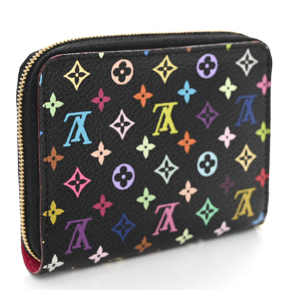 Louis Vuitton Monogram Multicolor Zippy Coin Purse Black Grenade 3 of 7