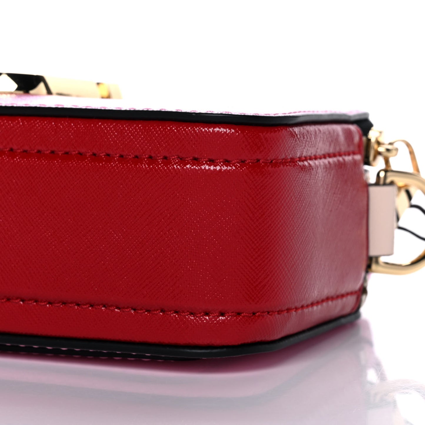 Saffiano Small Snapshot Camera Bag Pink Multicolor