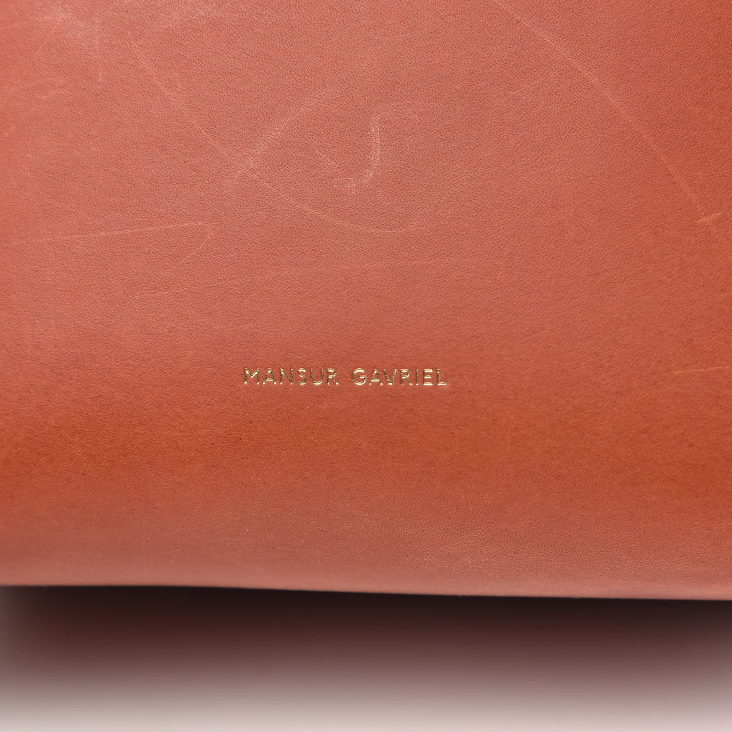 Calfskin Mini Bucket Bag Saddle