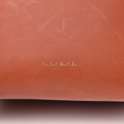 Mansur Gavriel Calfskin Mini Bucket Bag Saddle 7 of 13