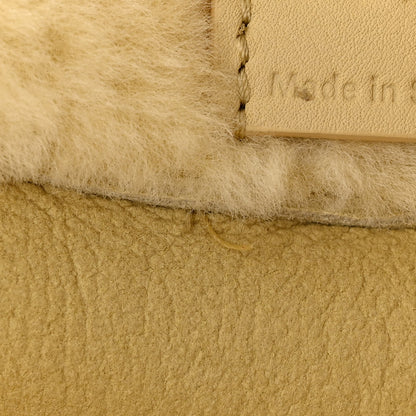 Loewe Shearling Flamenco Knot Clutch Cream 11 of 11