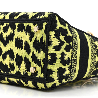 Christian Dior Canvas Mizza Embroidered Medium Lady D-Lite Lime Pop 7 of 8
