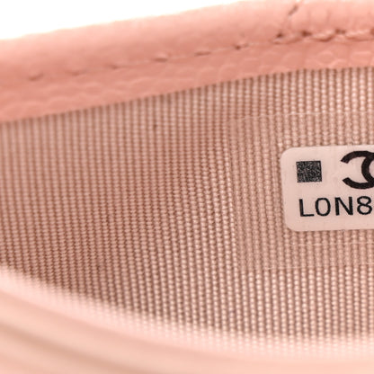 Chanel Caviar Quilted Card Holder Light Pink 8 of 8